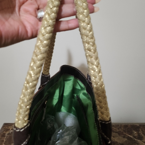 New Kate Spade Large Green Coated/Leather & Dustbag - Picture 11 of 16